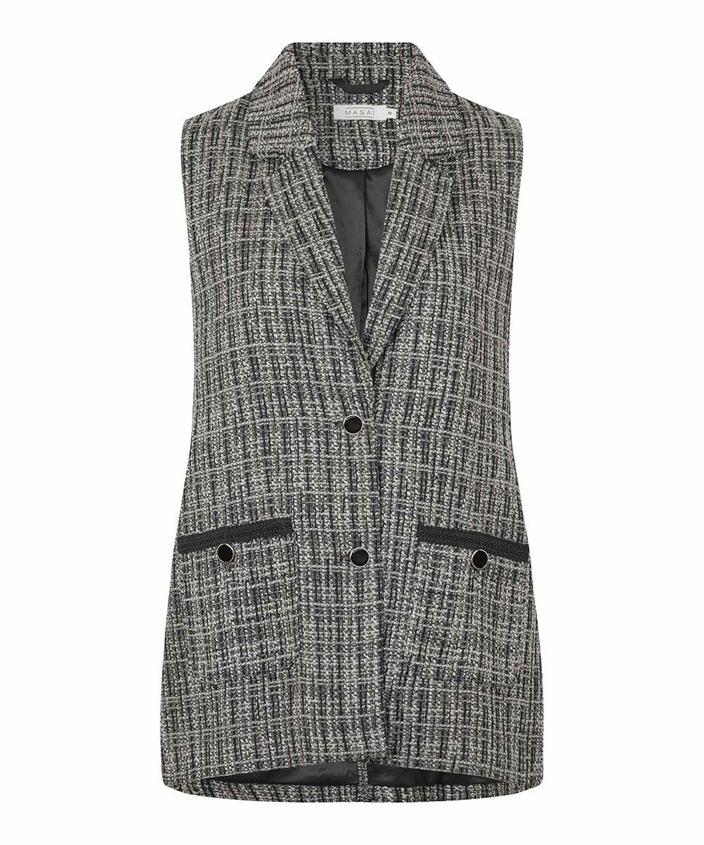 Zara tweed vest hotsell