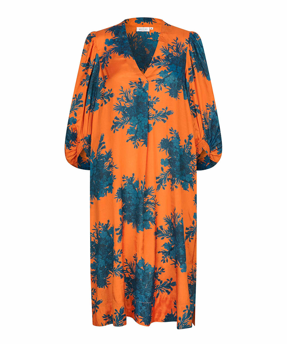 Nalo Smock-Sleeve Midi Dress | Masai Copenhagen Nalo Smock-Sleeve Midi Dress | Masai Copenhagen