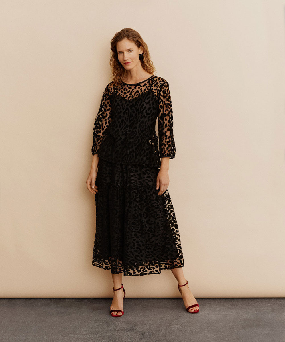 Otilo Leopard Print Mesh Dress Masai Copenhagen