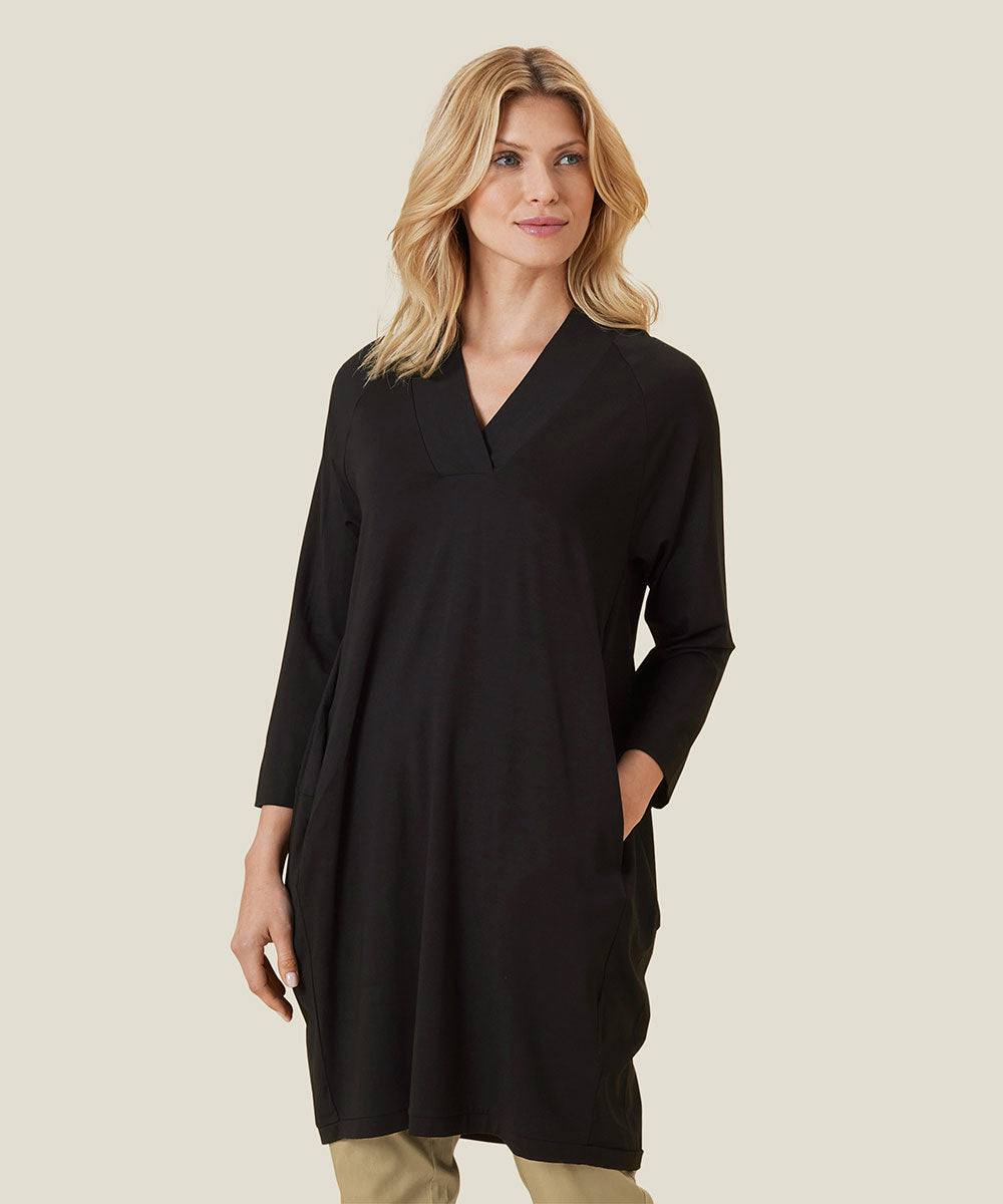 Black jersey tunic sales dress