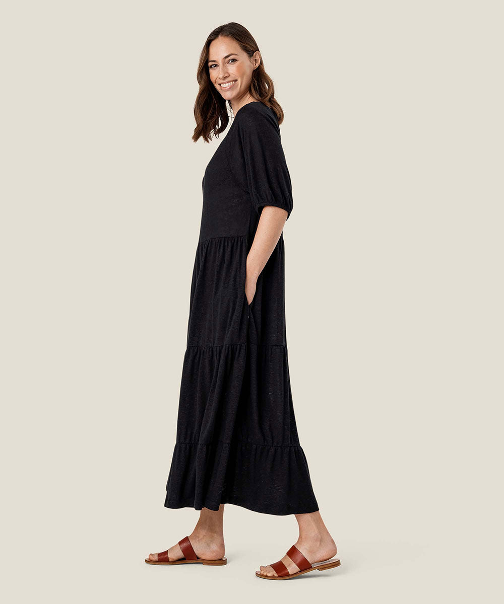 Nancie Elbow Sleeve Dress