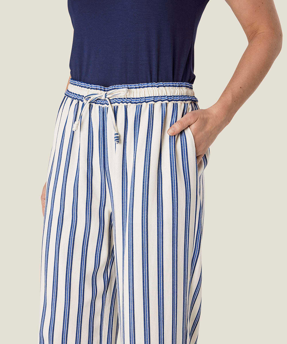 Blue striped deals palazzo pants