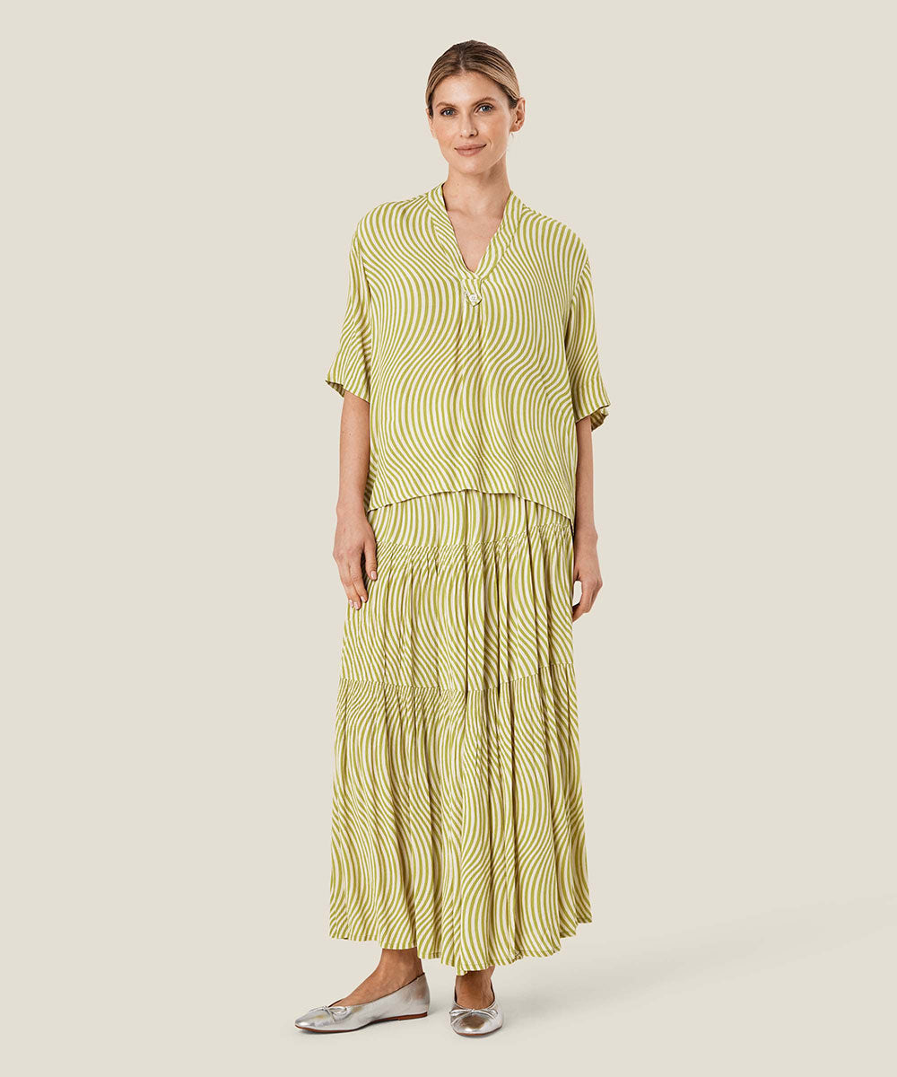 マタニティ WILLFULLY aslope fringe tiered SK WILLFULLY official web store（ウィルフリーコウシキツウハン