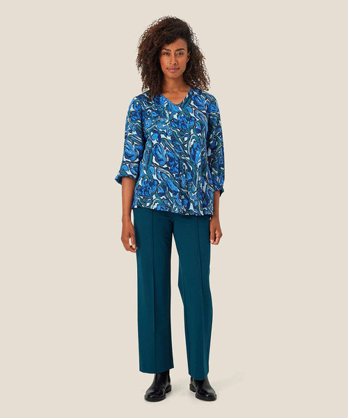 トップス YUKI FUJISAWA Floral Tops (Foil Printed) Floral Tops - YUKI FUJISAWA online store