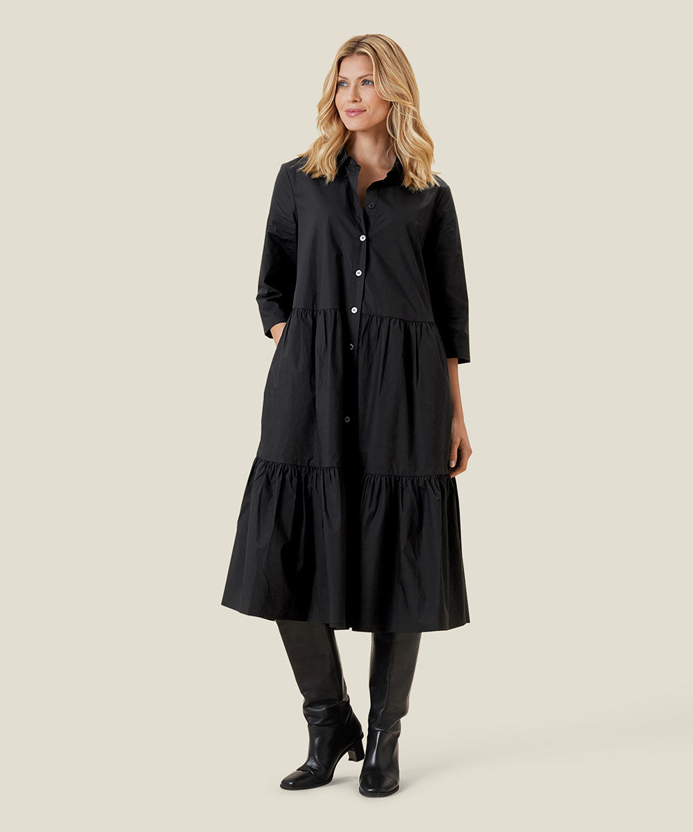 Tiered shirt discount dress